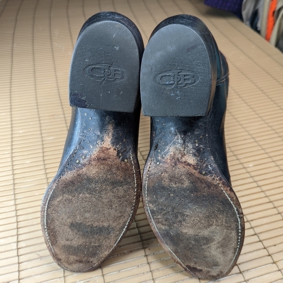 Lucchese 2000 Black Cherry Leather Cowboy Boots men's sz 8.5 2E Very Good Condit - Picture 12 of 12